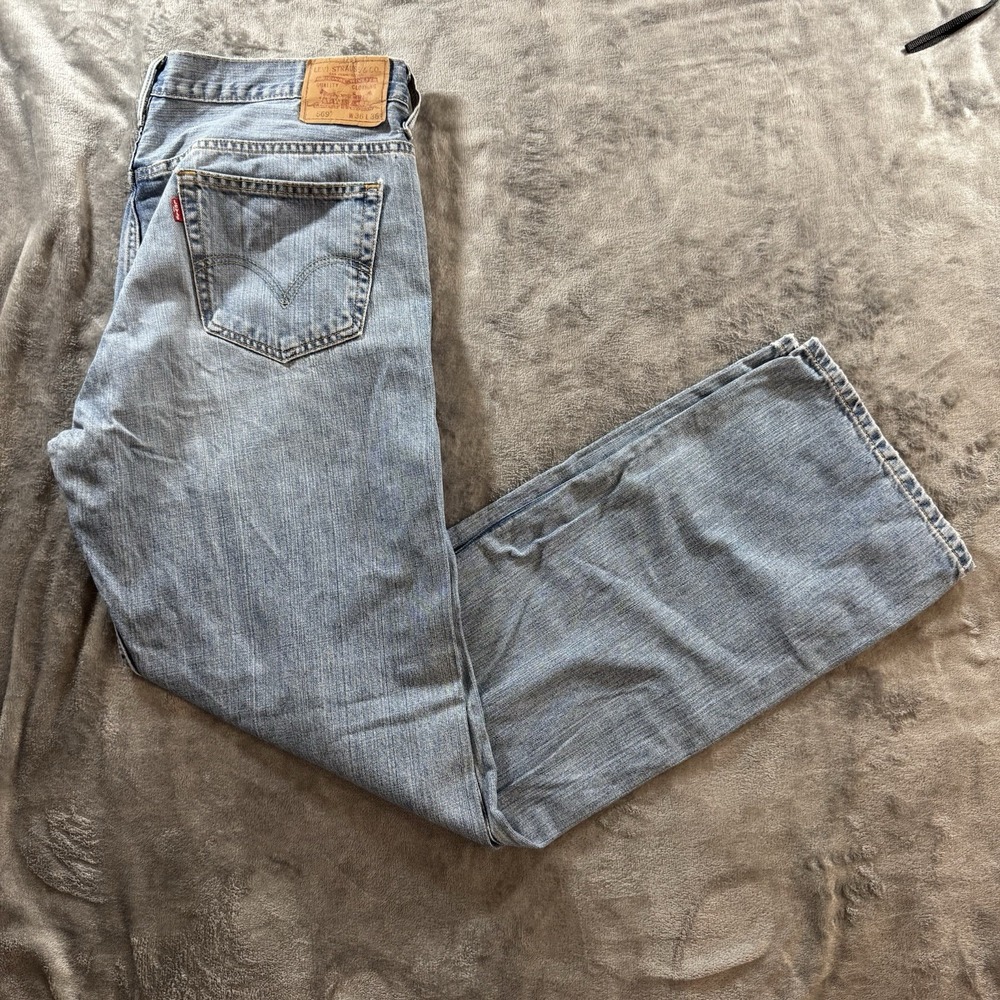 Vtg Levis 569 Jeans Mens 38x36 Blue‎ Faded Denim Loose Straight Streetwear Y2K